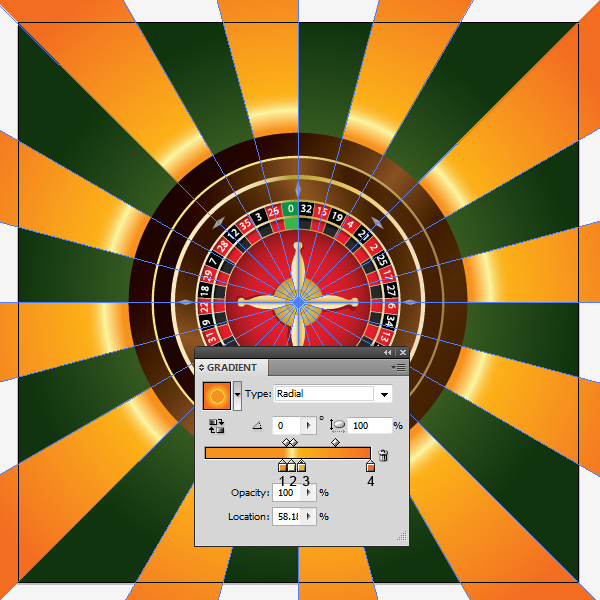 How to Create a Roulette Wheel in Adobe Illustrator 67