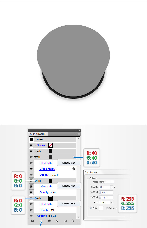 How to Create a Set of 3D Player Buttons in Adobe Illustrator 13