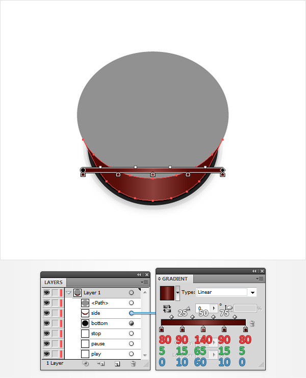 How to Create a Set of 3D Player Buttons in Adobe Illustrator 14
