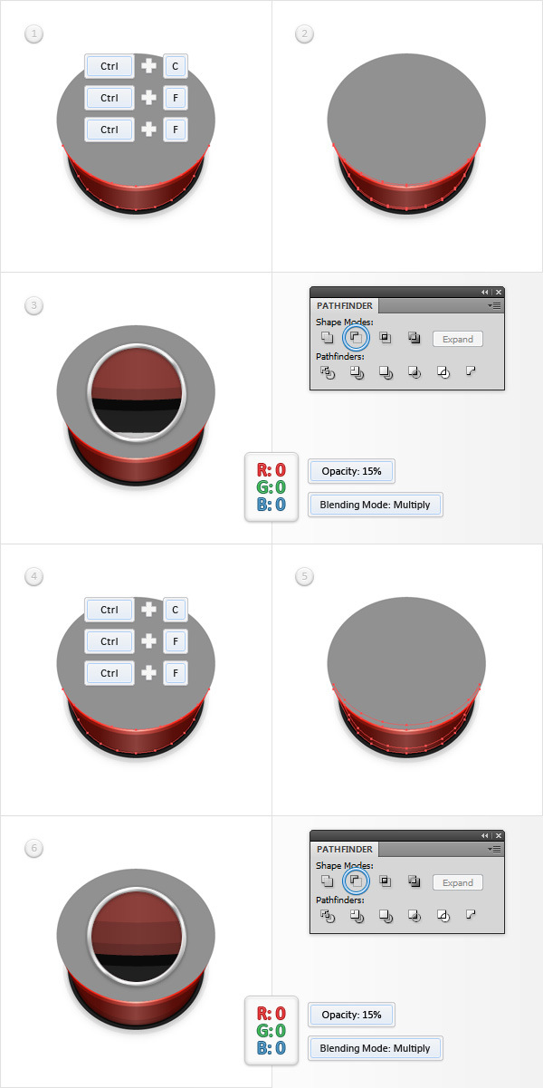 How to Create a Set of 3D Player Buttons in Adobe Illustrator 16