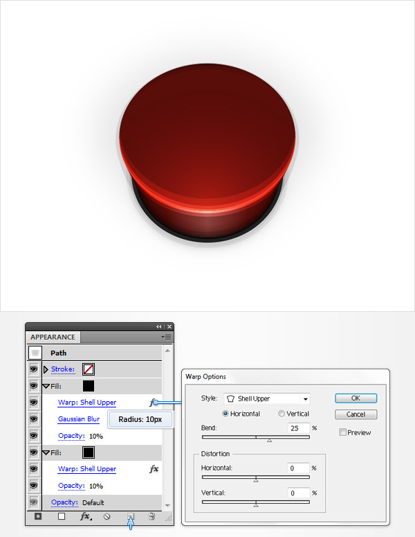 How to Create a Set of 3D Player Buttons in Adobe Illustrator 24