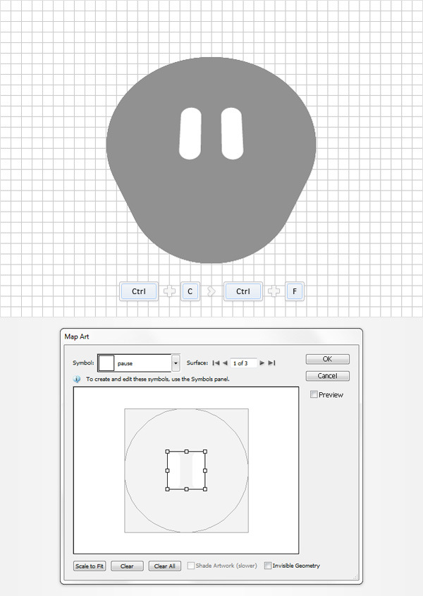 How to Create a Set of 3D Player Buttons in Adobe Illustrator 7