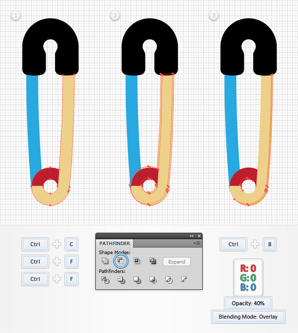 How to Create a Safety Pin Illustration in Adobe Illustrator 12