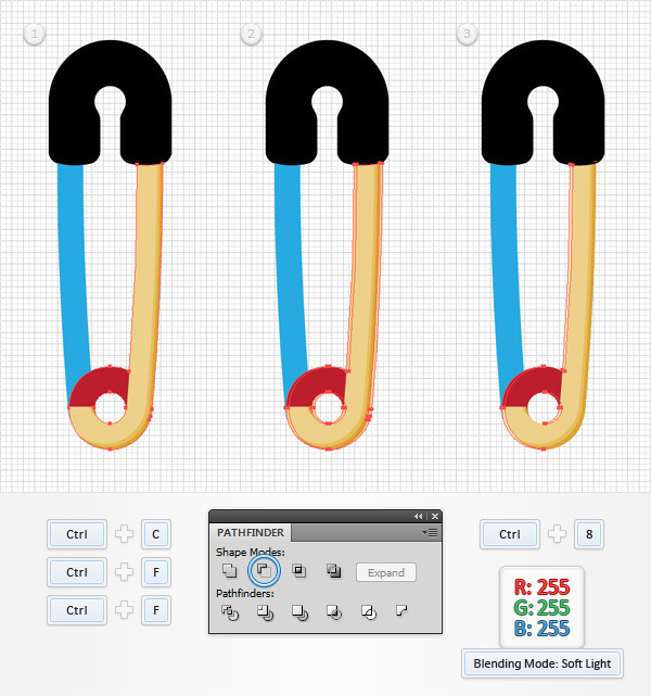How to Create a Safety Pin Illustration in Adobe Illustrator 14