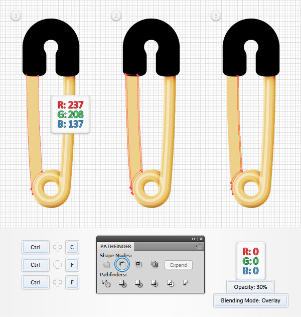 How to Create a Safety Pin Illustration in Adobe Illustrator 19