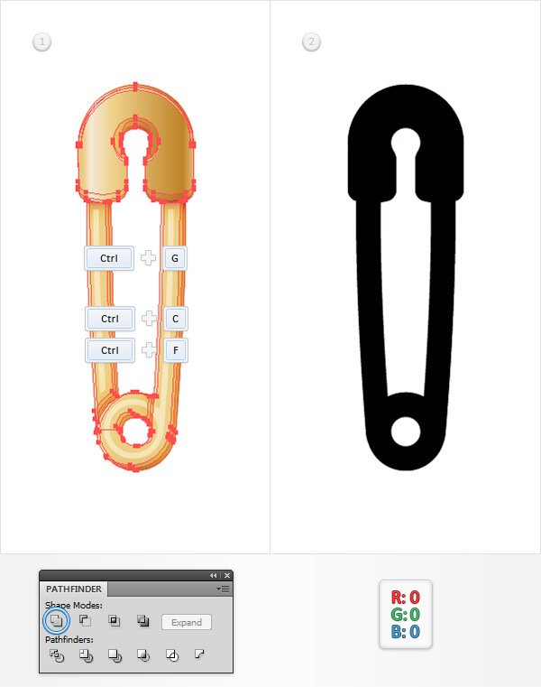 How to Create a Safety Pin Illustration in Adobe Illustrator 31