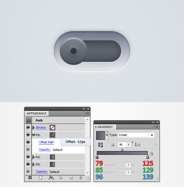 How to Create a Neat Switch Button in Adobe Illustrator 17