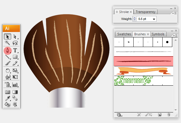 How to create paint icon in Adobe Illustrator