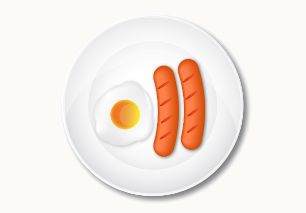 How to Create a Delicious Breakfast with Egg and Sausages in Adobe Illustrator 25