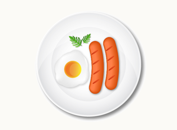 How to Create a Delicious Breakfast with Egg and Sausages in Adobe Illustrator 30