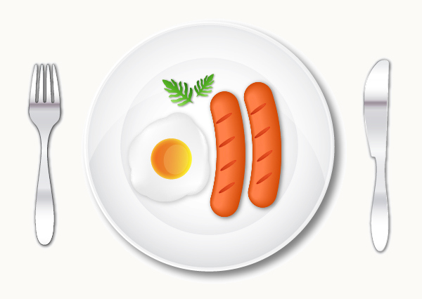 How to Create a Delicious Breakfast with Egg and Sausages in Adobe Illustrator 40