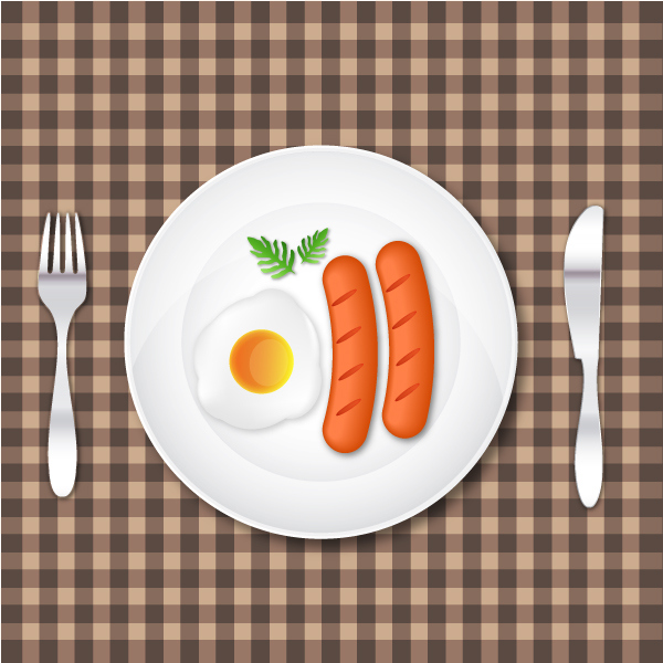 How to Create a Delicious Breakfast with Egg and Sausages in Adobe Illustrator