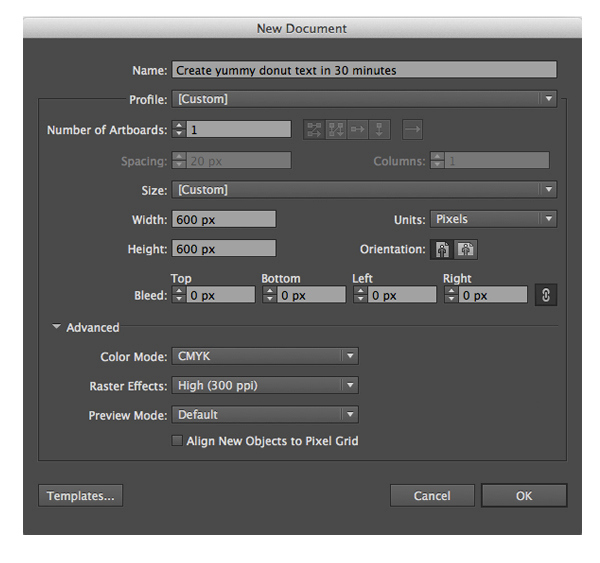 Create Yummy Donut Text Effect in Adobe Illustrator 1