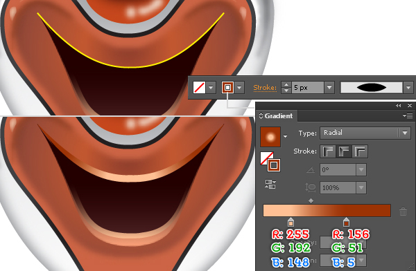 How to Create a Clown Face in Adobe Illustrator 65
