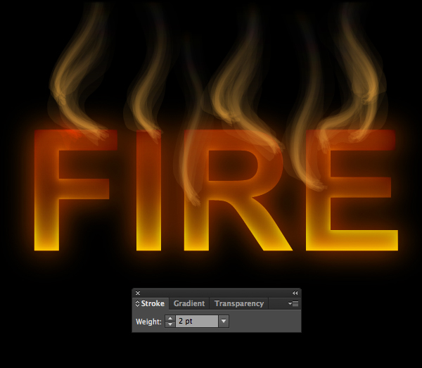 Illustrator 11에서 10 분 안에 화재 텍스트 효과를 만드는 방법