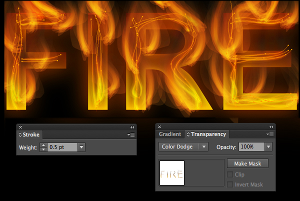 flame font