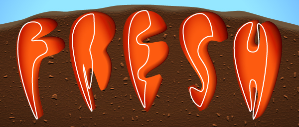 Create a Carrot Text Effect in Adobe Illustrator 11