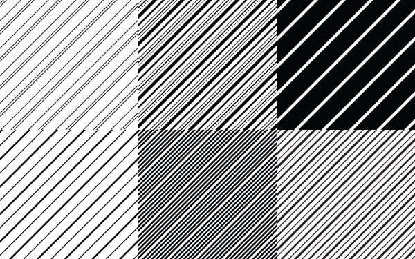 Repeat Patterns - Diagonal Stripes Set 1