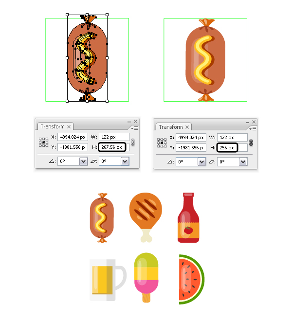 adobe illustrator food symbols download