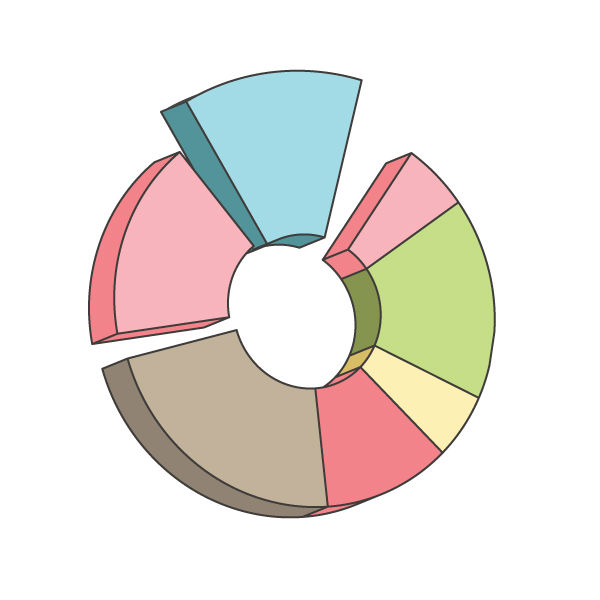 How to create a Pie Chart illustration using Adobe Illustrator 11