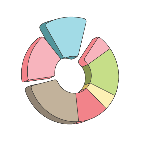 How to create a Pie Chart illustration using Adobe Illustrator 15