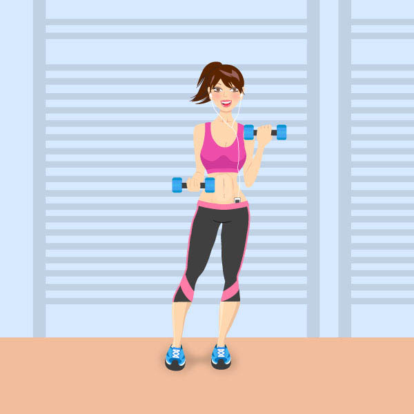 Members Area Tutorial: How to Create a Fitness Girl Character in Adobe Illustrator