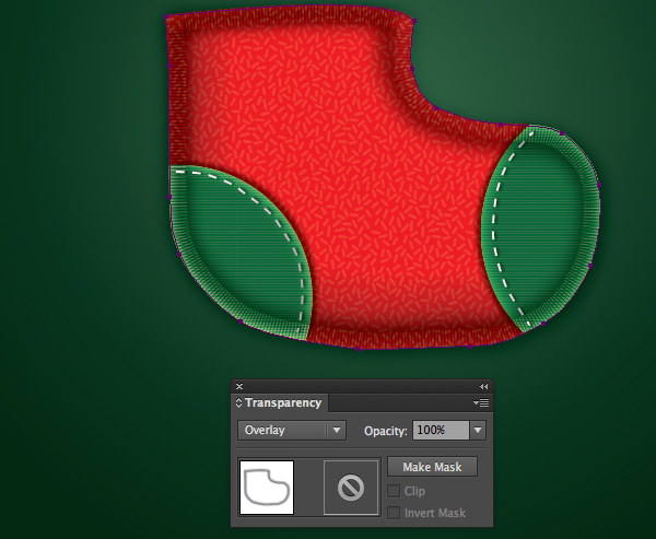 Create a Cute Christmas Sock in Adobe Illustrator 21