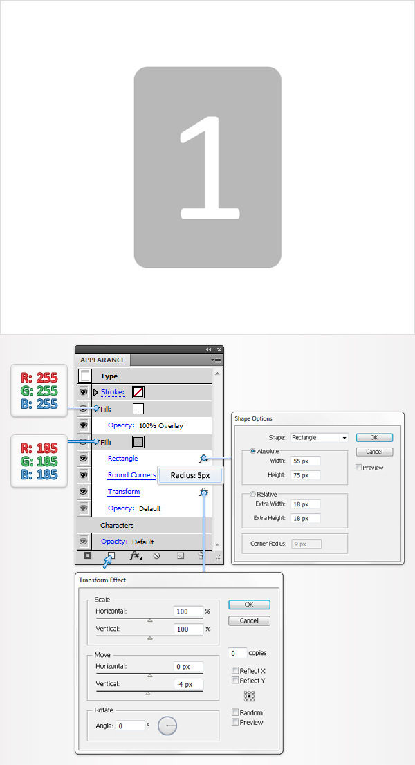 Create a Simple Flip Clock in Adobe Illustrator 3