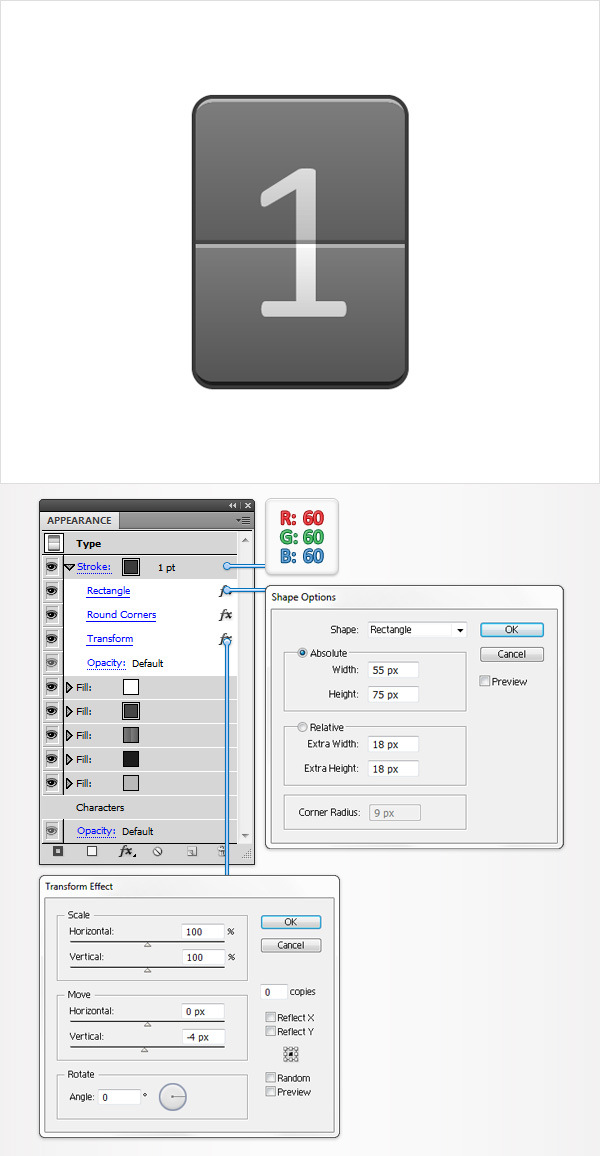Create a Simple Flip Clock in Adobe Illustrator 7