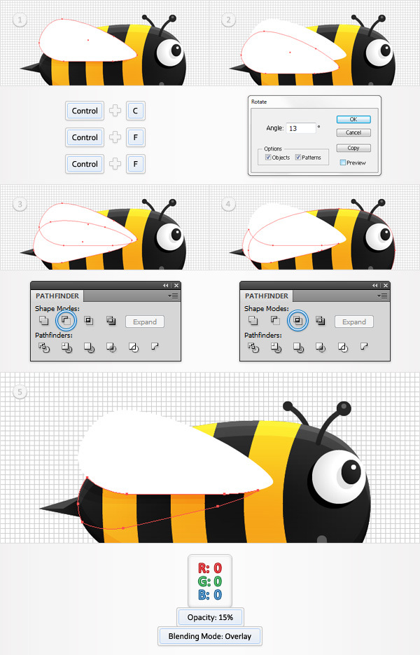 Create a Funny Bee Swarm Illustration in Adobe Illustrator 21