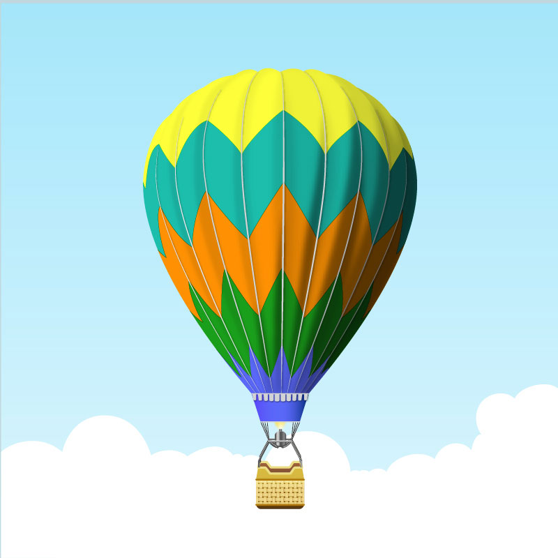 hot air balloons illustrations