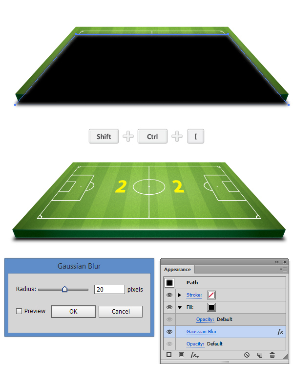 How to Create a 3D Soccer Field in Illustrator 27