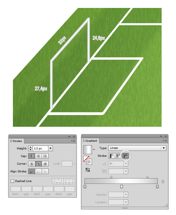 How to Create a 3D Soccer Field in Illustrator 43