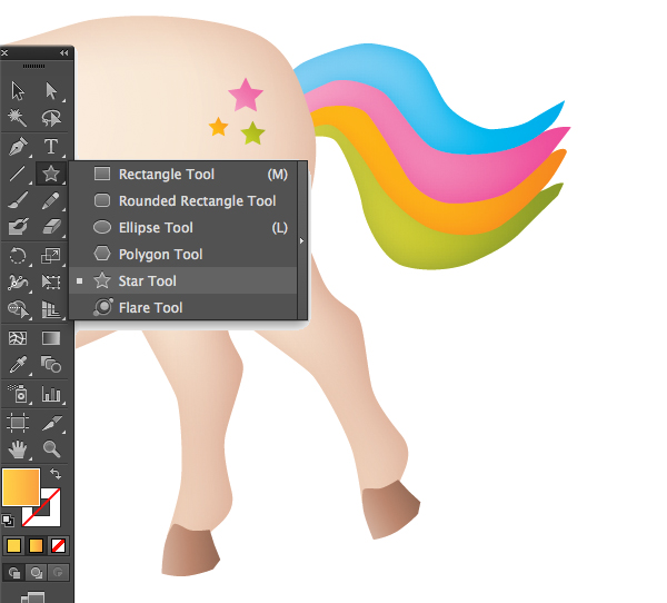 How to Draw a Unicorn Illustration in Illustrator 22